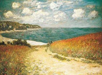 Claude Oscar Monet : Path Through the Corn at Pourville